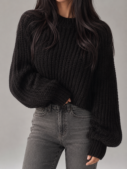 chandail oversize pour femme, vue de face