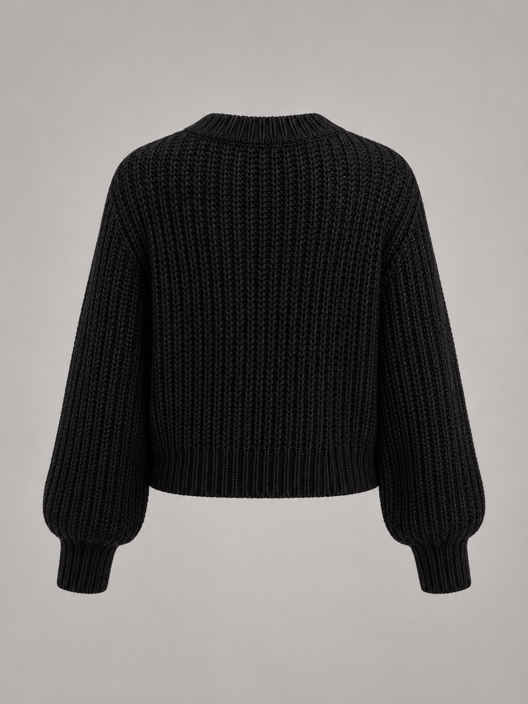 chandail oversize pour femme, détail du col