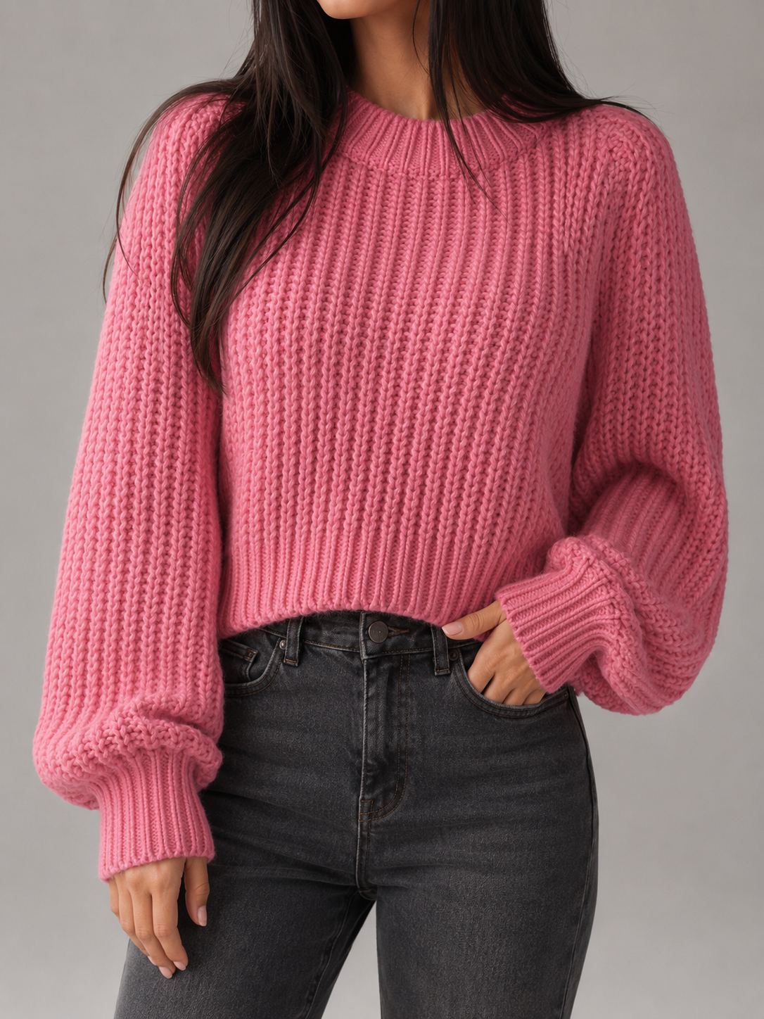 chandail oversize pour femme, porté avec des leggings