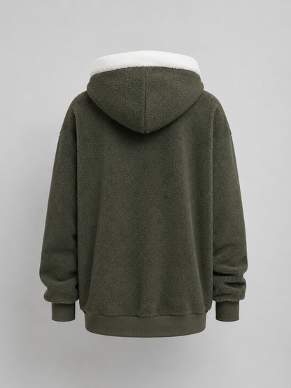 Veste matelassée pour femme à capuchon sherpa