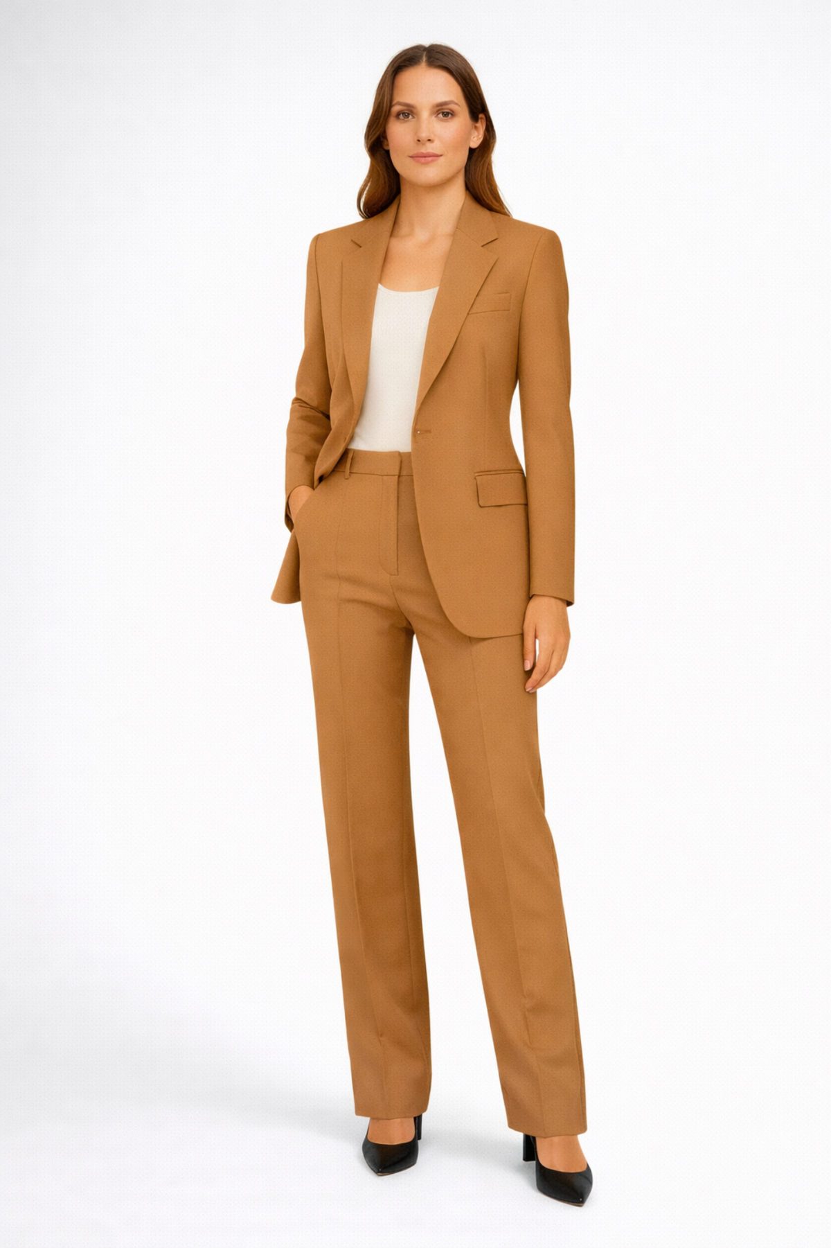 Ensemble tailleur chic pour réunion et soirée formelle, tenue complète
