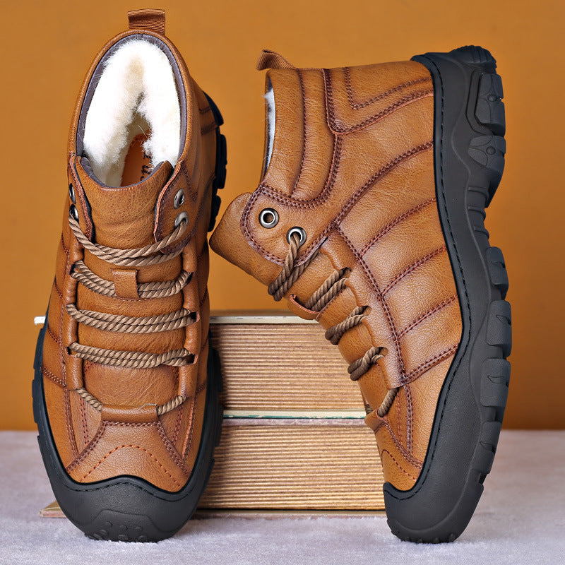 Botte d'hiver imperméable Laurens pour homme, vue de profil