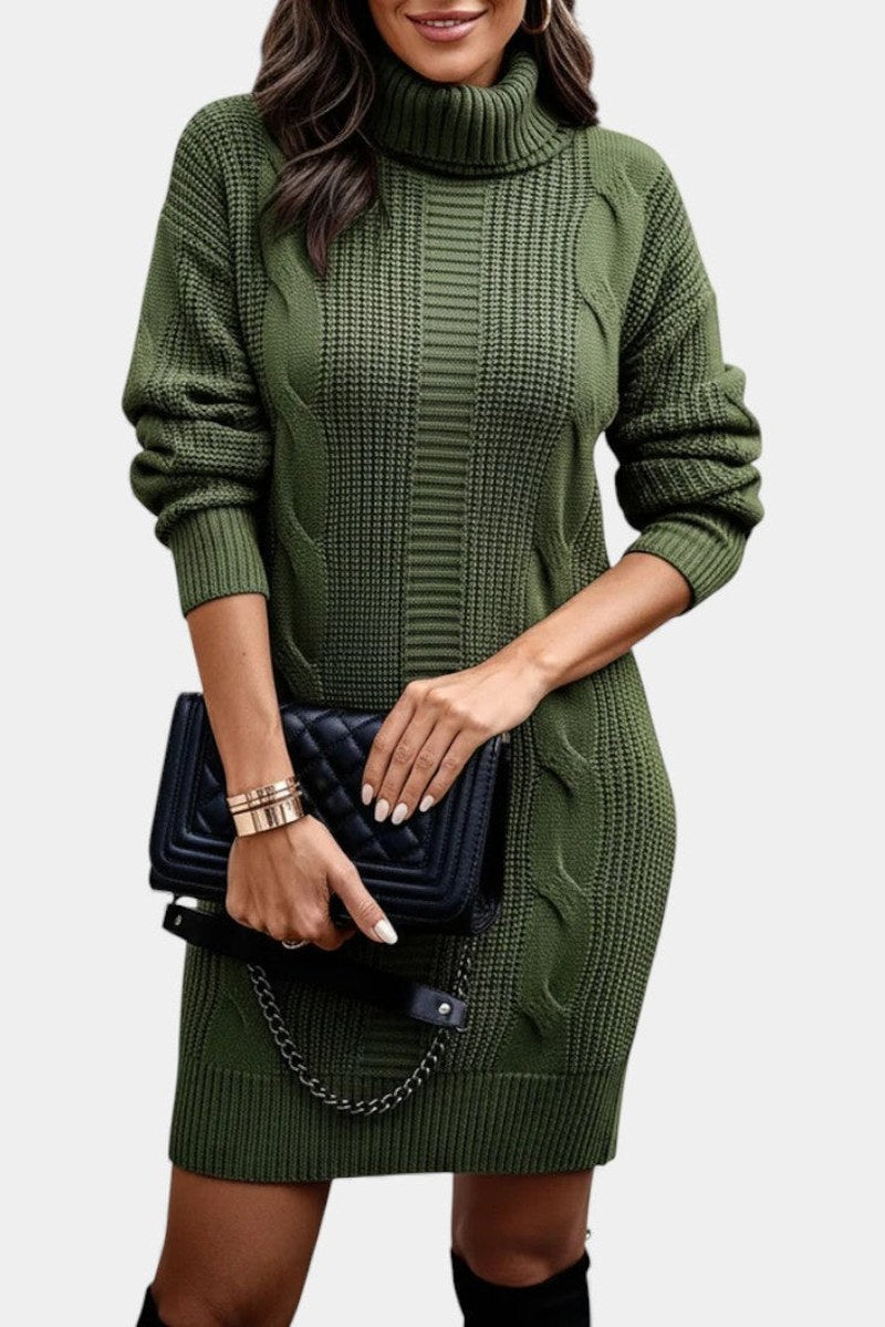 robe de femme à col roulé, vue avant