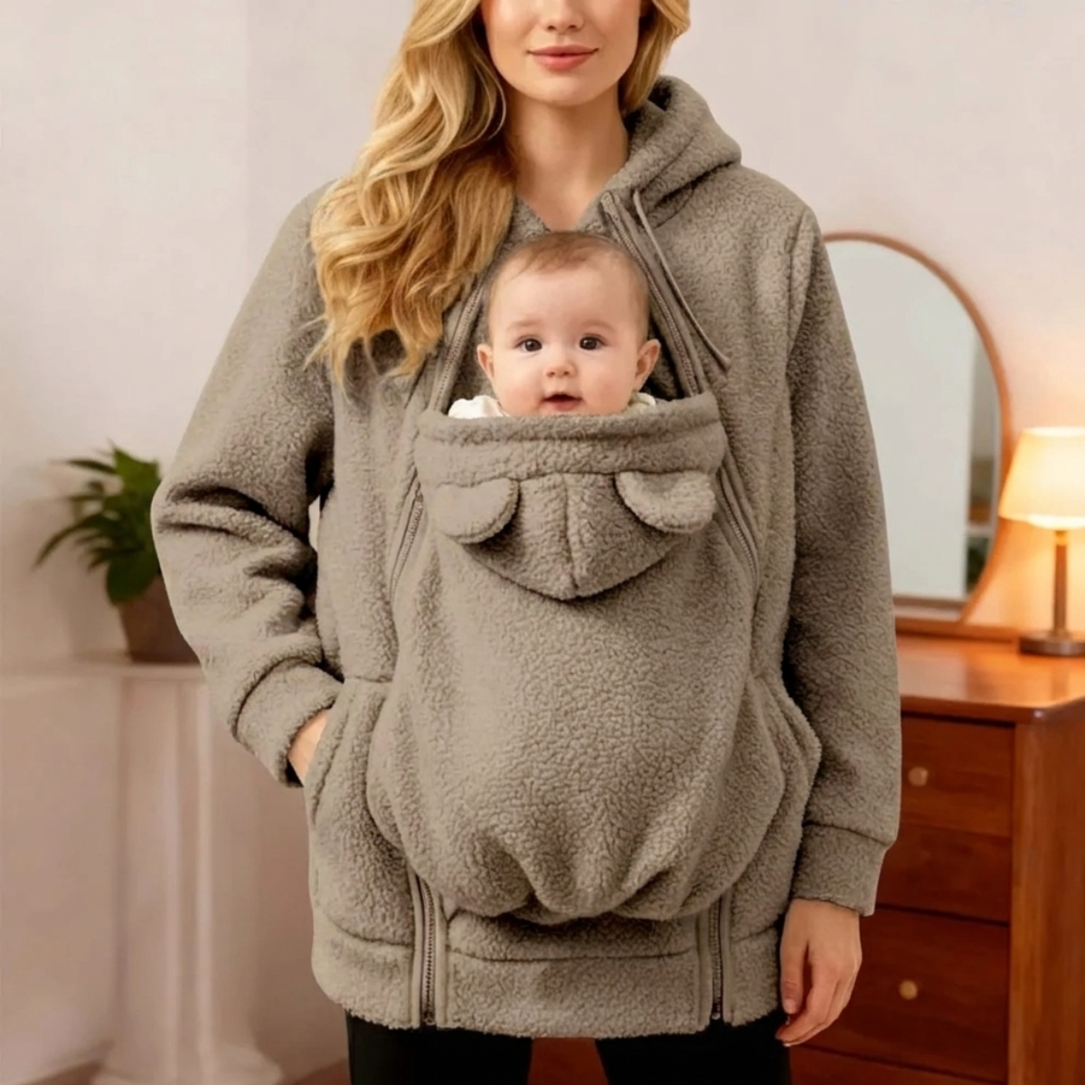 Blouson de fleece pour bébé, vue de face