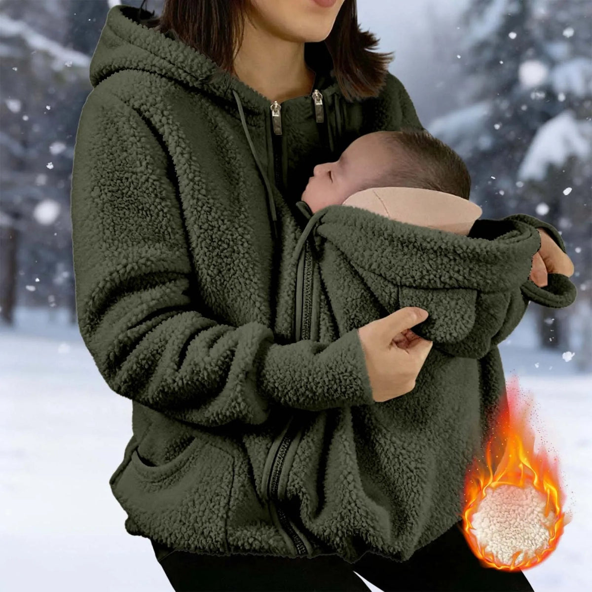 Détail du fleece doux et chaud du blouson
