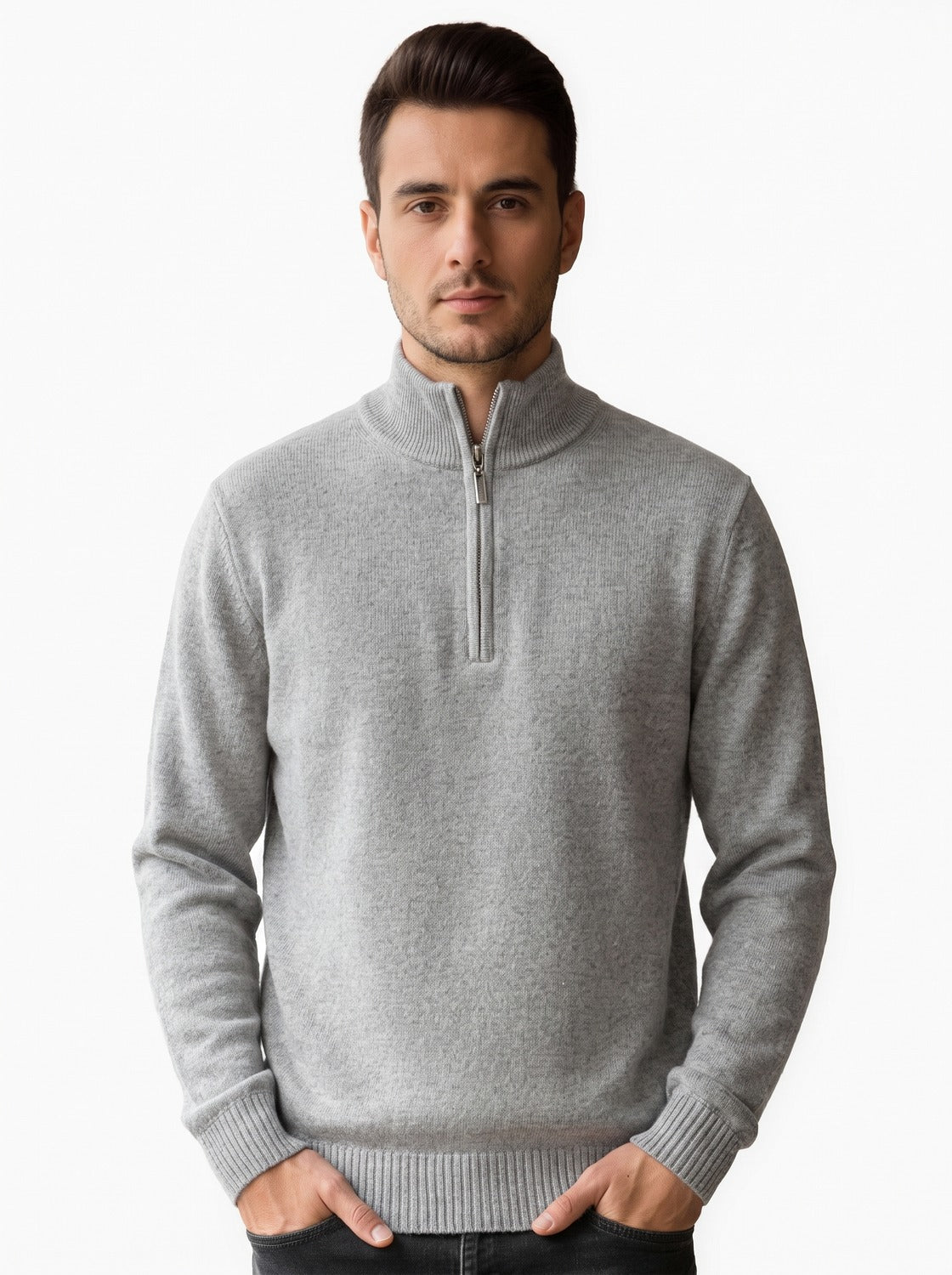 pull homme décontracté élégant, coloris bleu marine