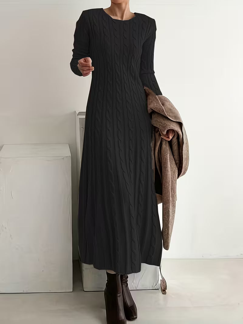 robe tricotée, mannequin portant la robe