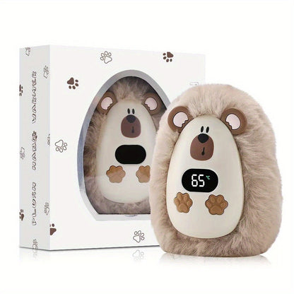 chauffe-mains rechargeable avec écran LCD, sur une table