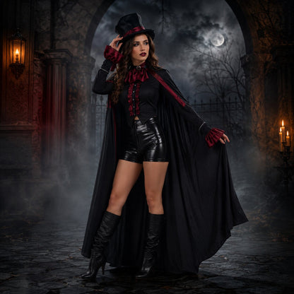  Ensemble de costume de vampire pour couple, vue de face