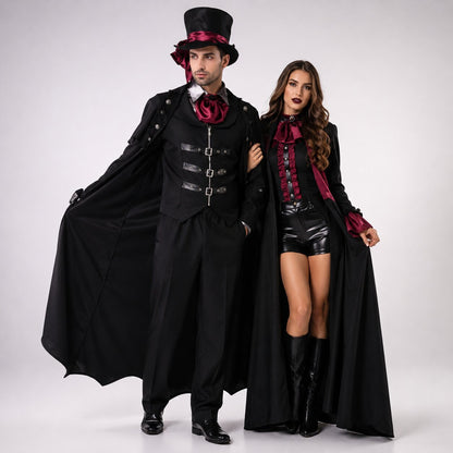 Détail du costume de vampire, ceinture et boucles