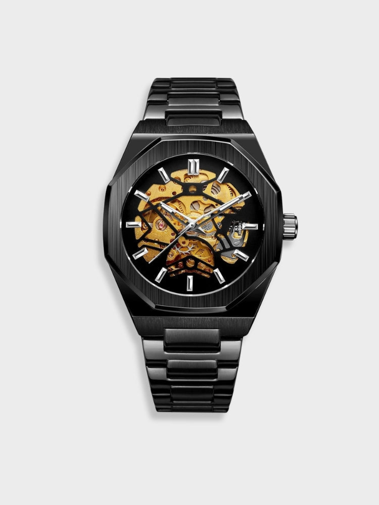 Montre chronographe en cuir, détail du bracelet