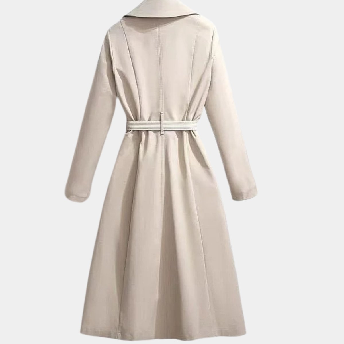 manteau trench élégant pour femme, vue de face