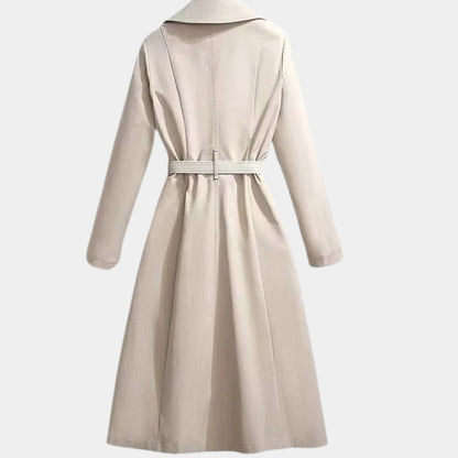 manteau trench élégant pour femme, vue de face