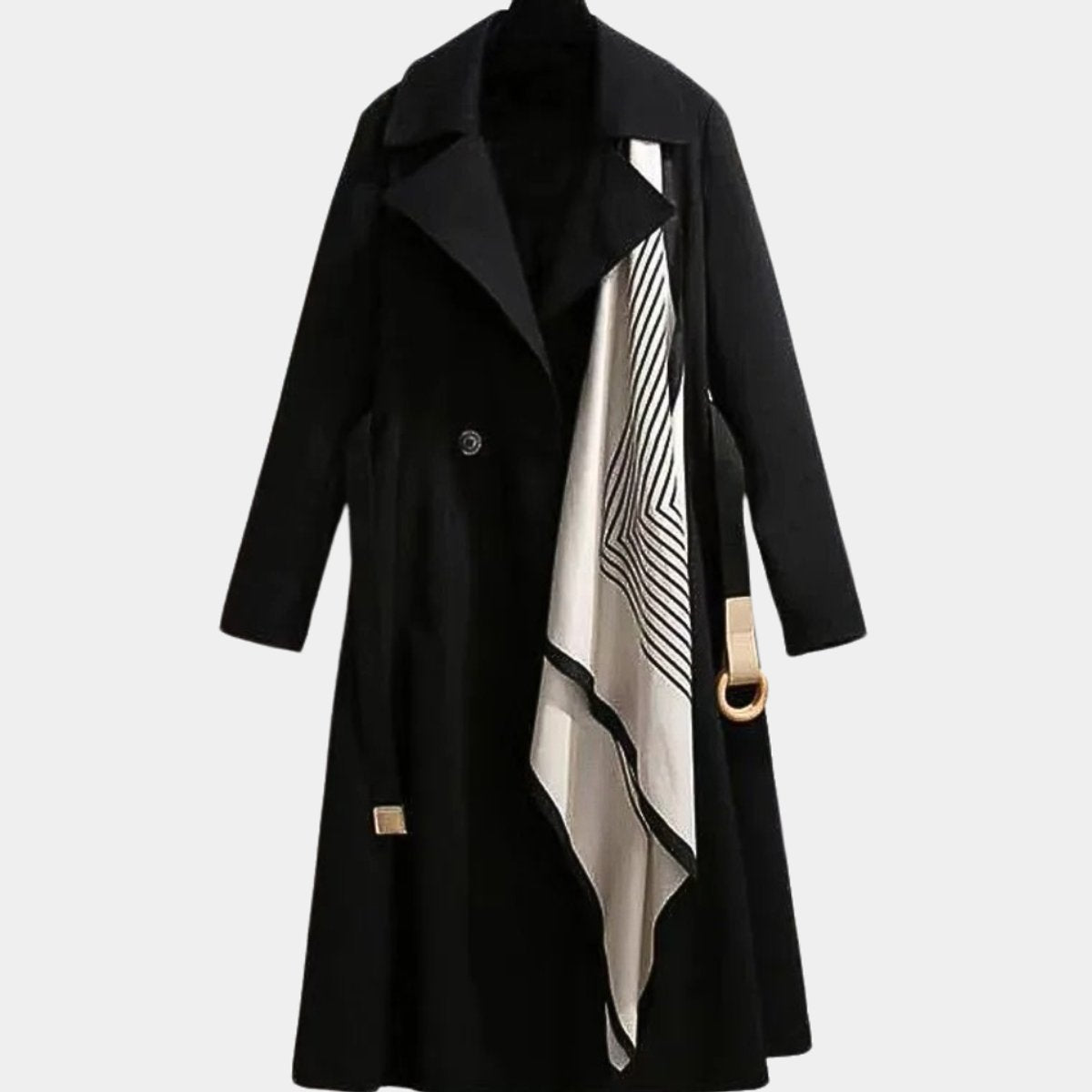 manteau trench élégant pour femme, vue de dos
