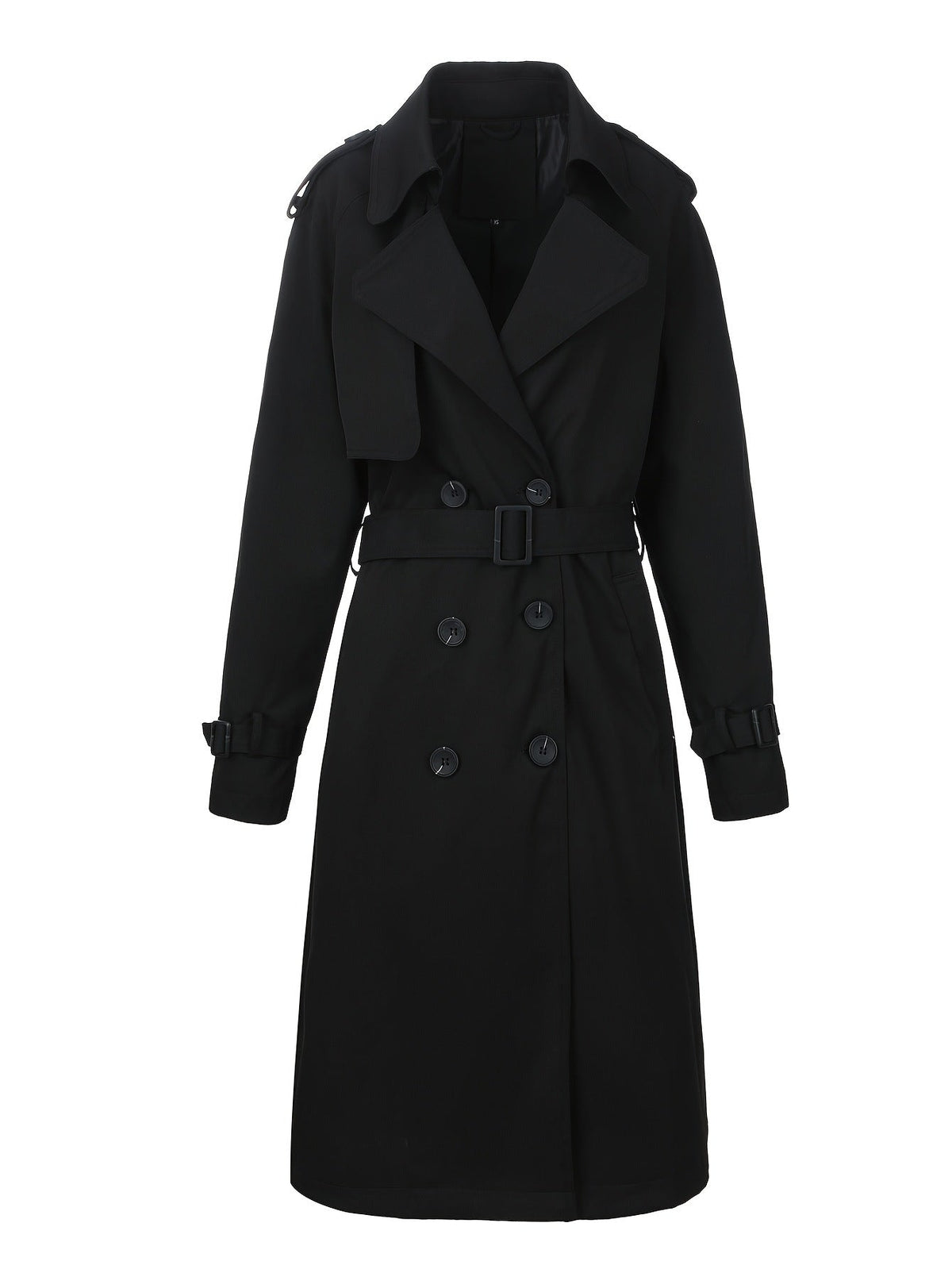 manteau trench-coat pour femme, sur modèle en mouvement