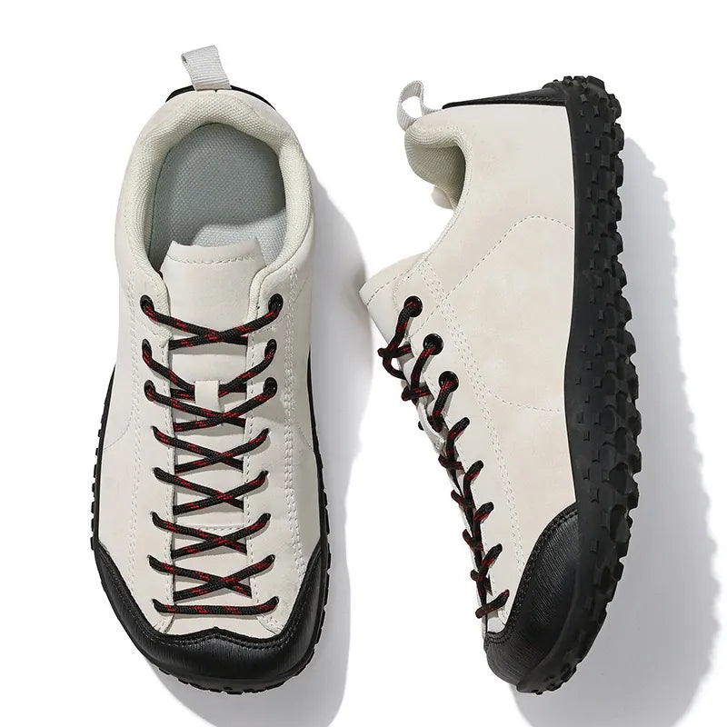 chaussures de marche à largeur confortable en simili-cuir, vue de côté