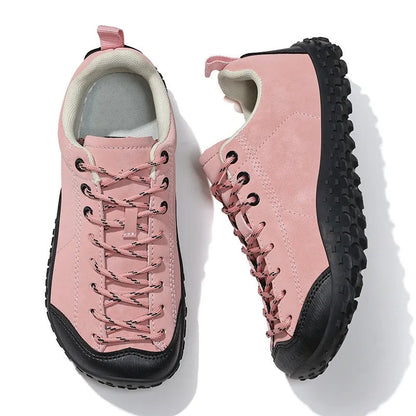 chaussures de marche à largeur confortable en simili-cuir, détail de la semelle