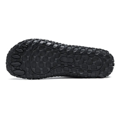 Chaussures de marche à largeur confortable en simili-cuir avec support d'arche