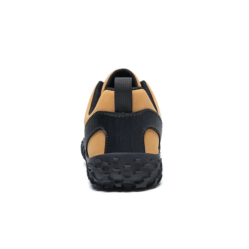 Chaussures de marche à largeur confortable en simili-cuir avec support d'arche