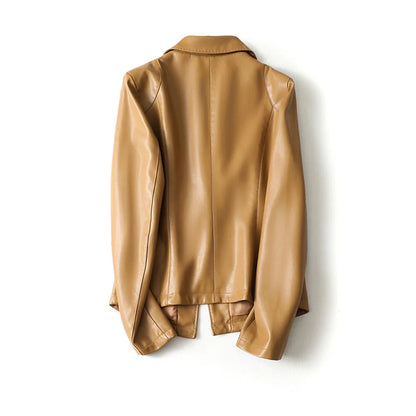 Blazer en cuir, vue de dos