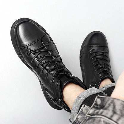Chaussures orthopédiques pour hommes en cuir - Confort et soutien pour les arches