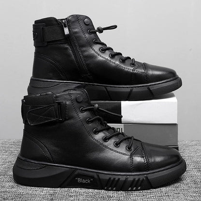 Chaussures orthopédiques pour hommes en cuir - Confort et soutien pour les arches