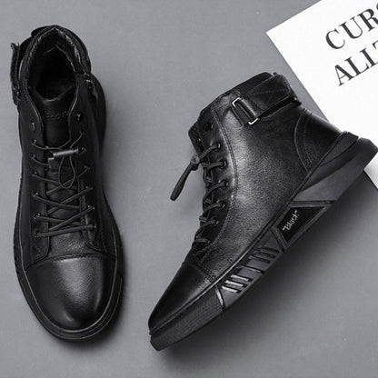 Chaussures orthopédiques pour hommes en cuir - Confort et soutien pour les arches