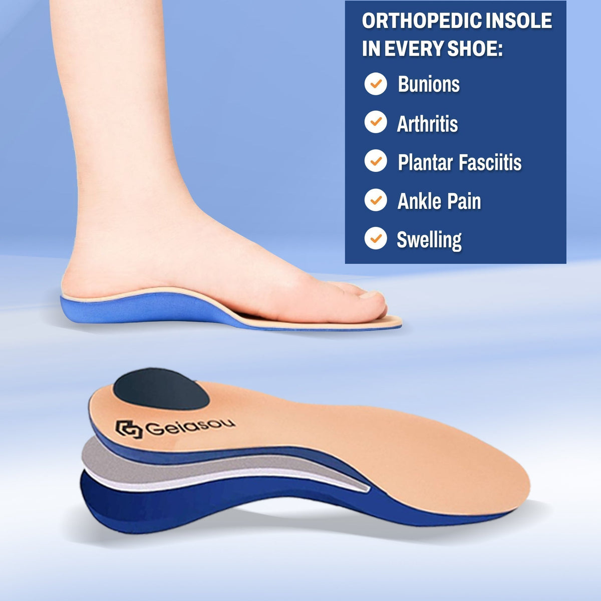 Chaussures orthopédiques pour hommes en cuir - Confort et soutien pour les arches