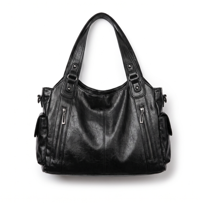 Sac à épaule en cuir faux, vue de face