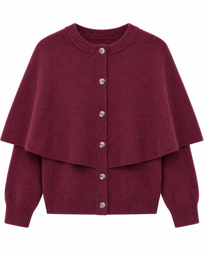 cardigan cape femme, vue de face