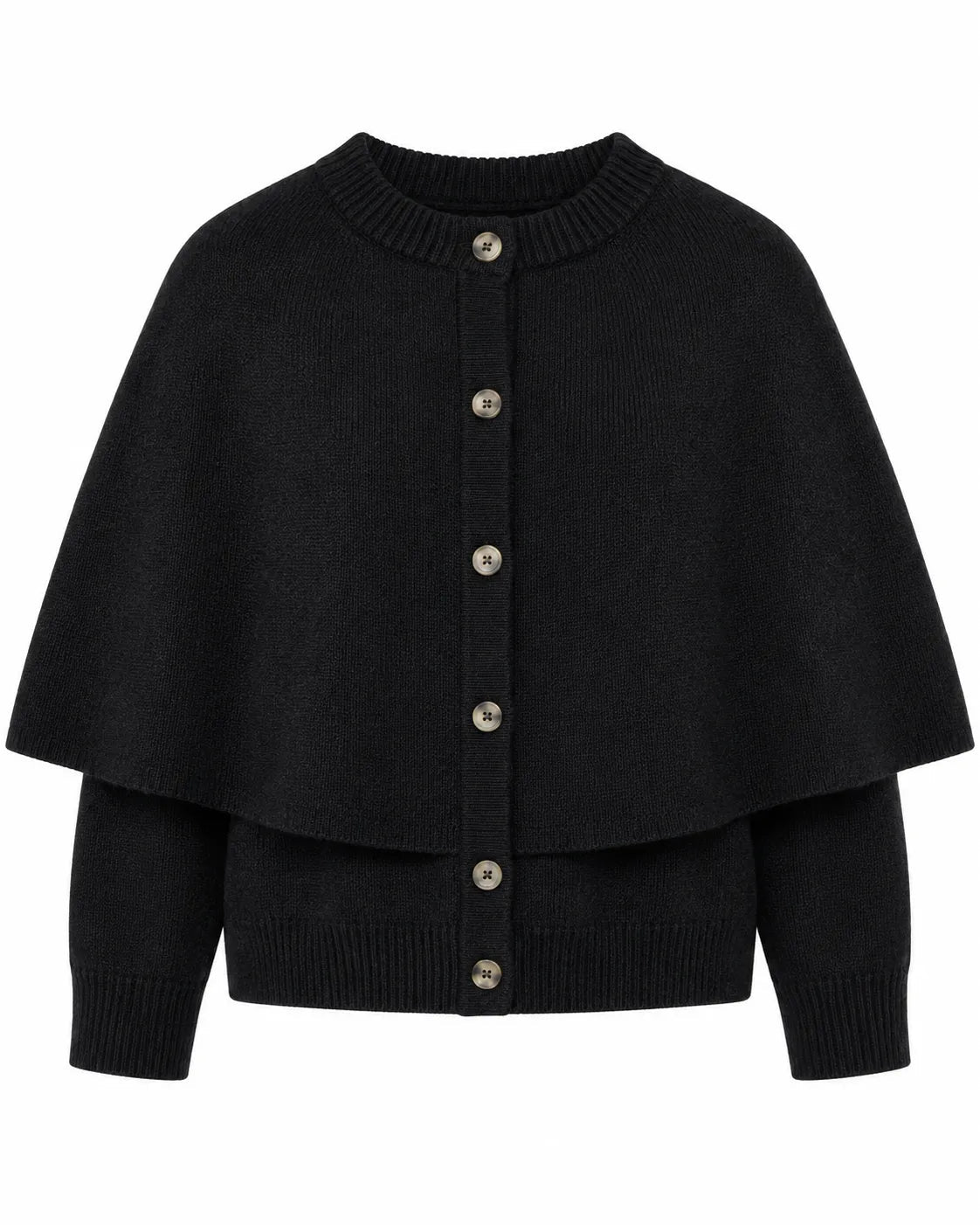 cardigan cape femme, porté avec un jean