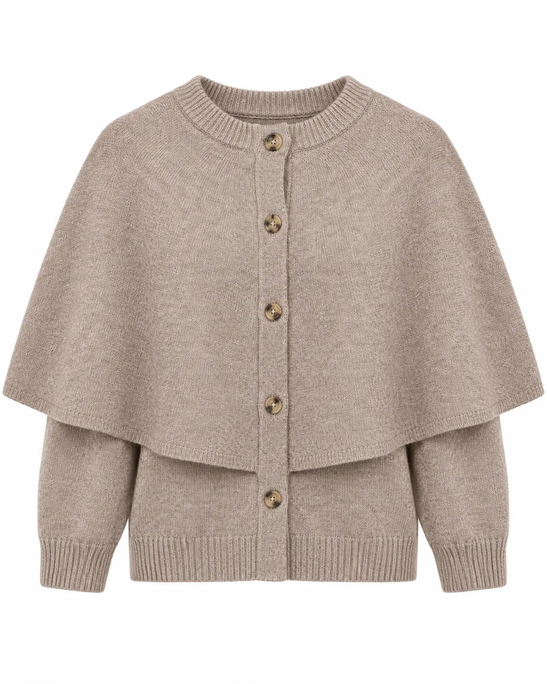 cardigan cape femme, détail de la coupe