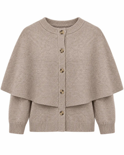 cardigan cape femme, détail de la coupe