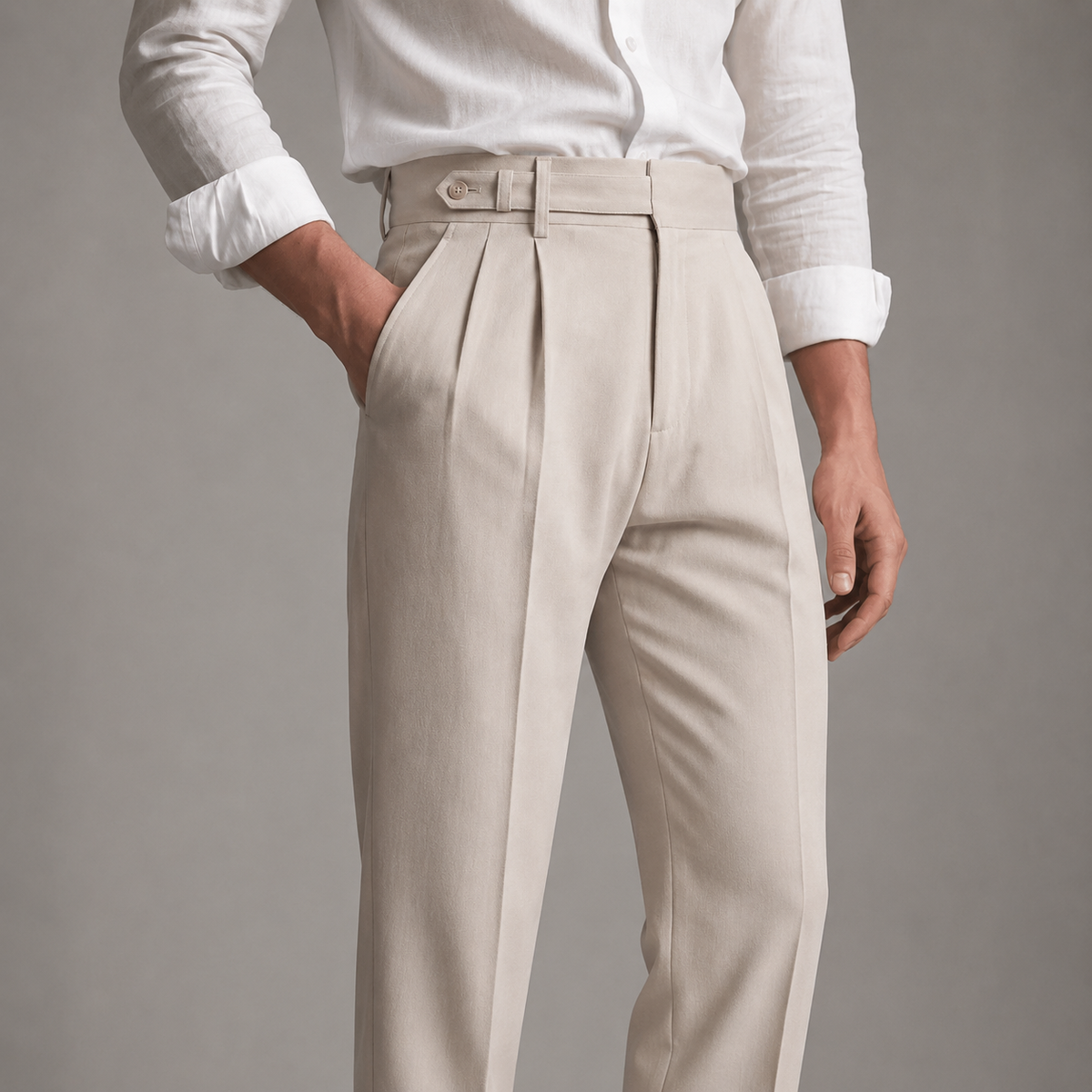 Pantalon tailleur pour homme, vue arrière