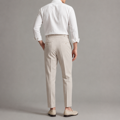 Pantalon tailleur pour homme, poche latérale