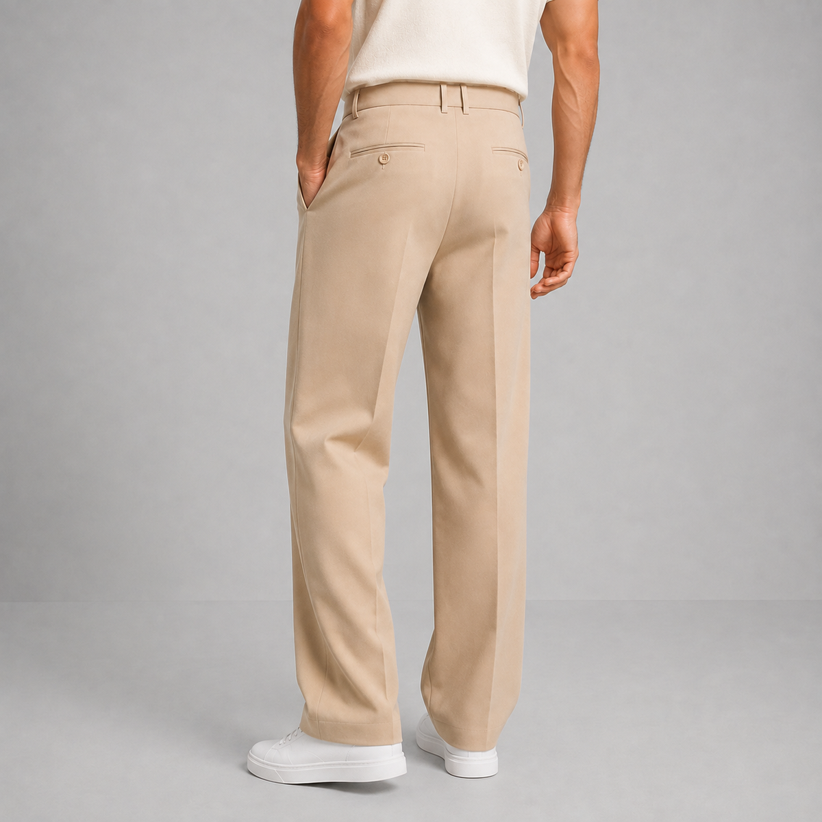 vue arrière, coloris beige