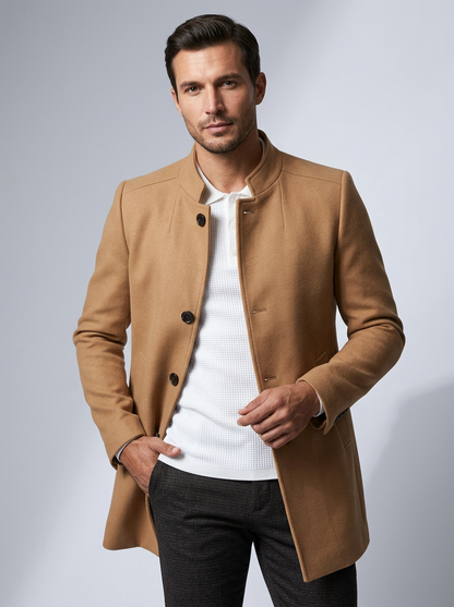 manteau long pour homme, vue avant