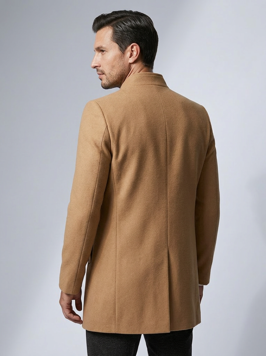 manteau long pour homme, vue arrière