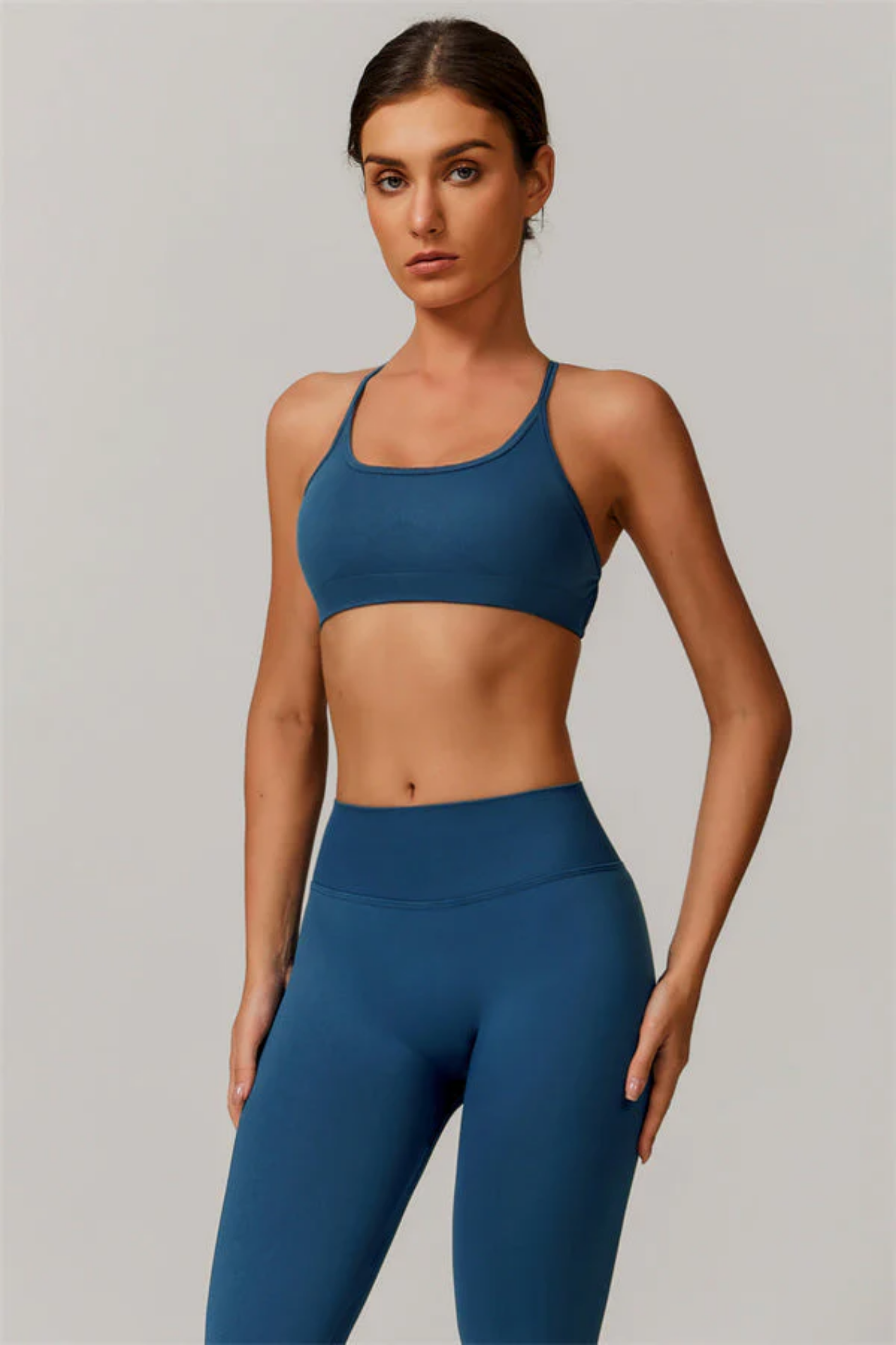 Ensemble Sport Femme Seamless – Brassière Dos Croisé et Legging Sculptant