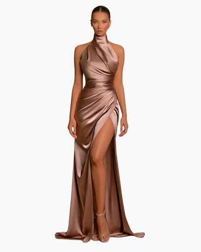 Robe Satinée Dos Nu | Élégance et Raffinement pour Soirée