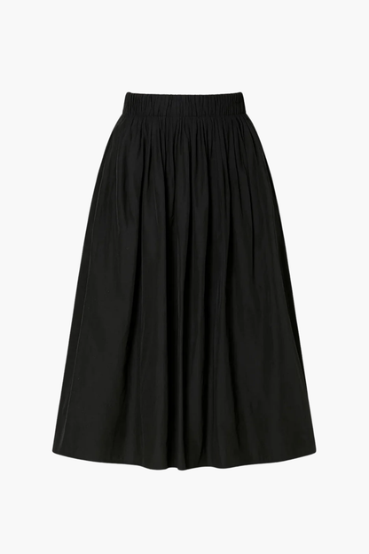 Jupe midi femme évasée taille élastique