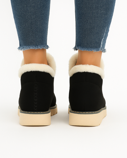 Bottines Hiver Femme en Suédine | Doublure Chaude & Confort Maximal