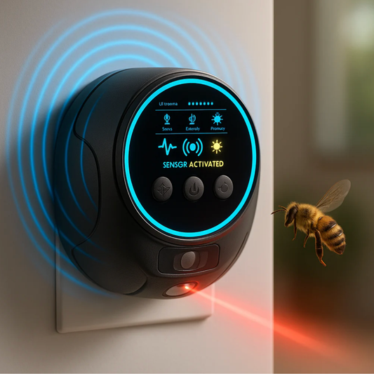Répulsif Ultrasonique Anti-Guêpes &amp; Abeilles – Protection 360° Sans Produits Chimiques