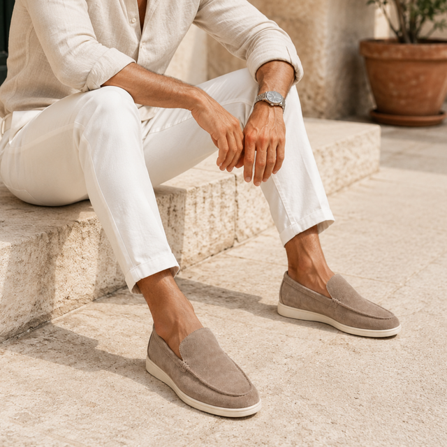 Mocassins Slip-On En Suédine Luxe