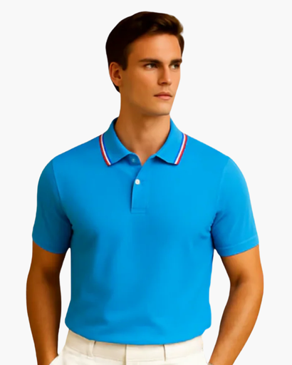 Polo Homme Élégant – Coupe Classique à Col Boutonné