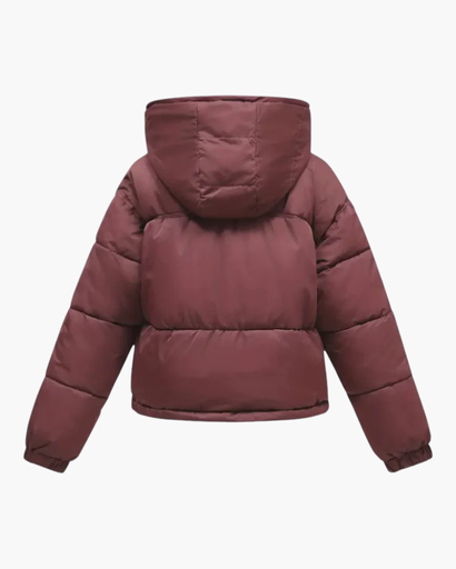 Veste d’Hiver Femme Matelassée Courte avec Capuche – Doudoune Chaude et Confortable