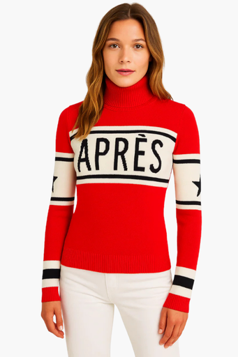 Pull Col Roulé Esprit Ski Chic – vue de dos