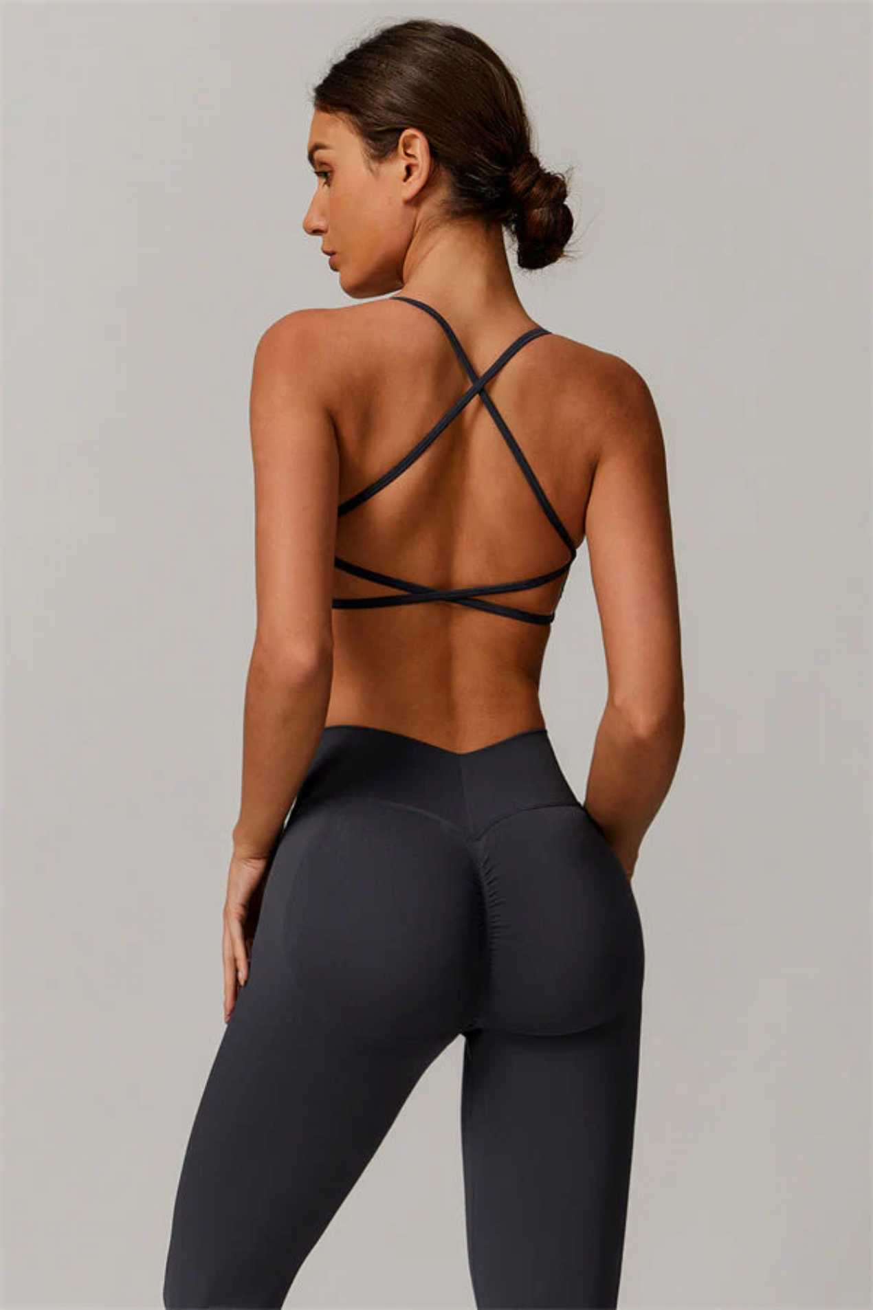 Ensemble Sport Femme Seamless – Brassière Dos Croisé et Legging Sculptant