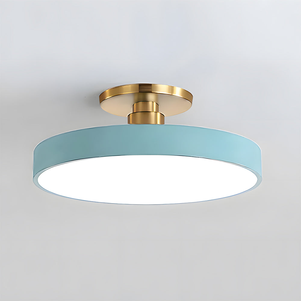 Plafonnier LED Semi-Encastré Circulaire – Bleu