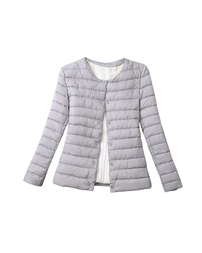 Doudoune Légère Femme – Design Col Rond